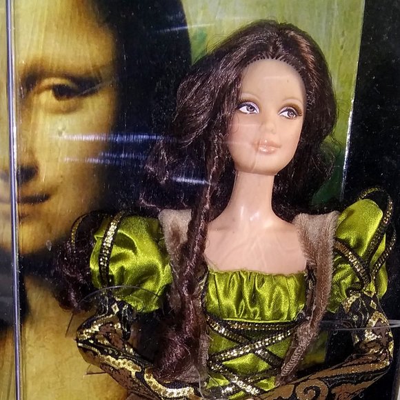 🩷Mattel Barbie VNTG NIB Museum Collection Leonardo Da Vinci (Mona Lisa) - Picture 3 of 9